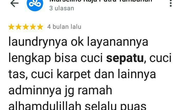 Review layanan Qucex laundry 0858 9075 8688