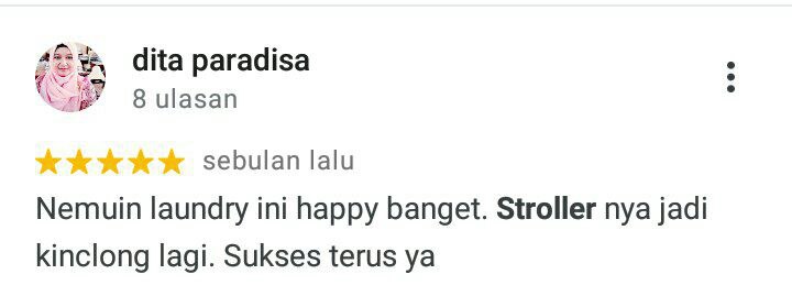 Review cuci setoriller bayi Qucex laundry 0858 9075 8688