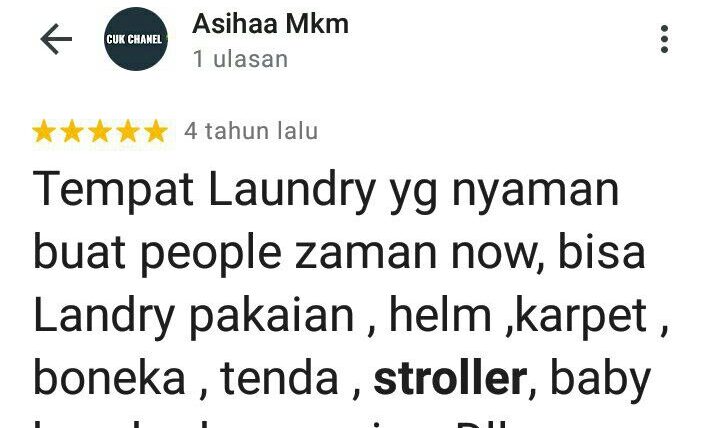 Review layanan Qucex laundry 0858 9075 8688