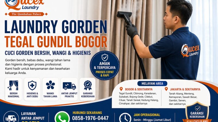 Laundry Gorden Tegal Gundil Bogor – Cuci Gorden Bersih, Wangi & Higienis